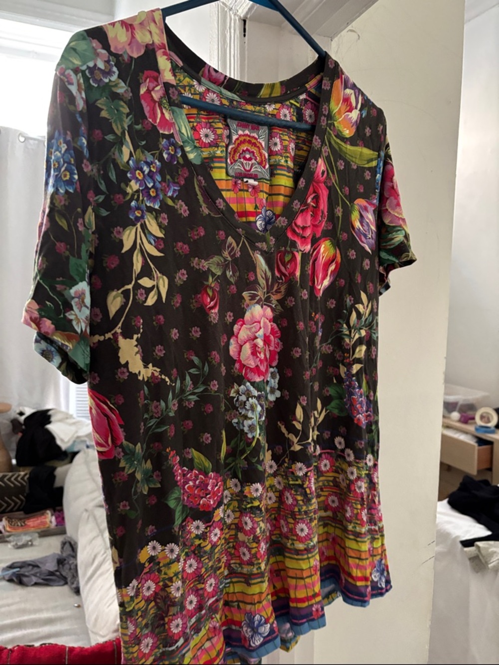 Johnny Was Large t-shirt bamboo cotton